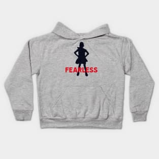 Fearless Girl Silhouette Kids Hoodie